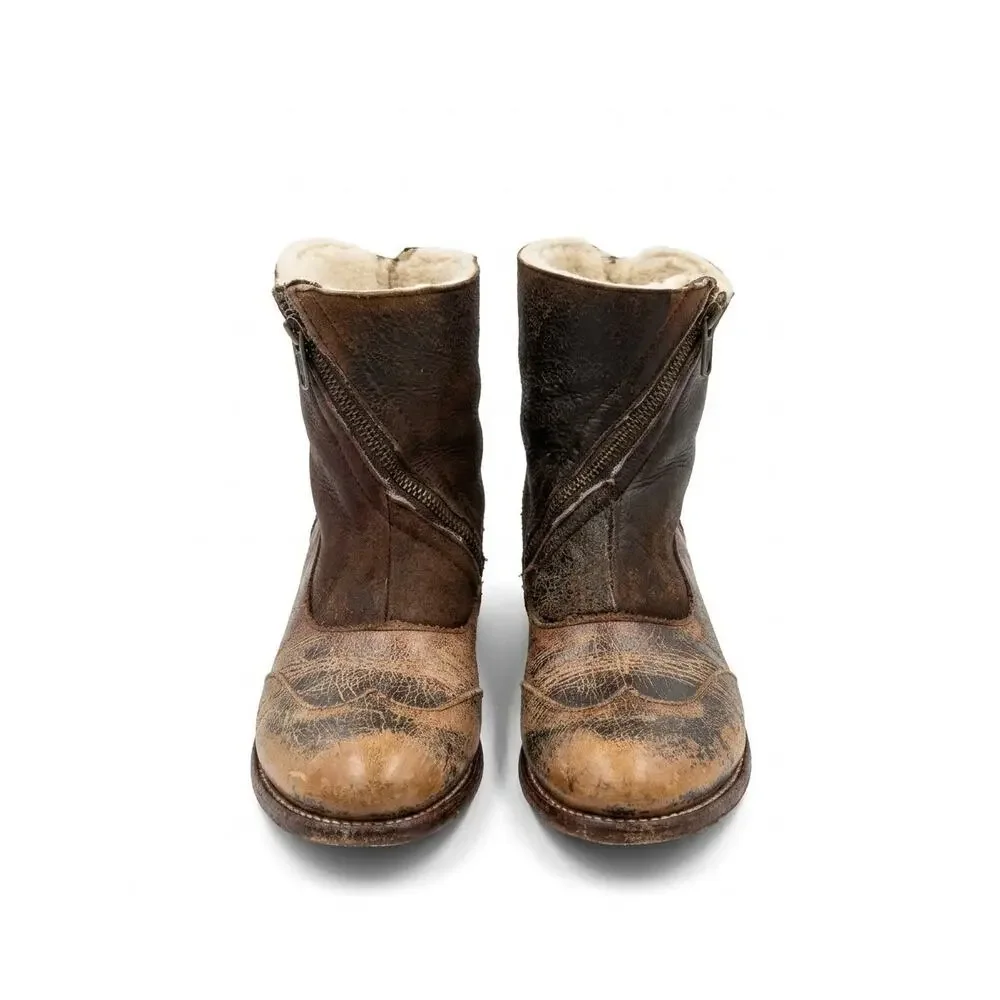Bed Stü for Free People Spontaneous Shearling-Lined Zipper Vintage Boot 8
